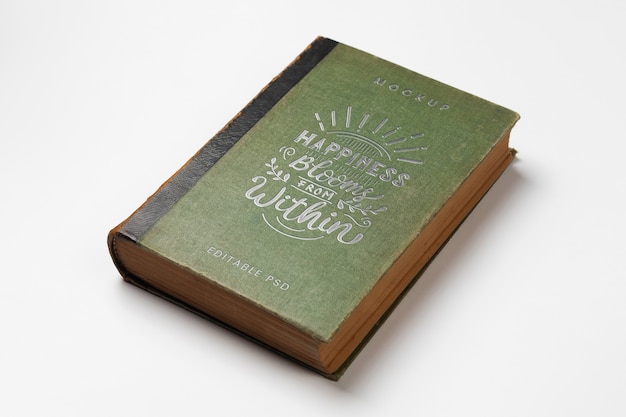 Mockup de logo plateado en notebook