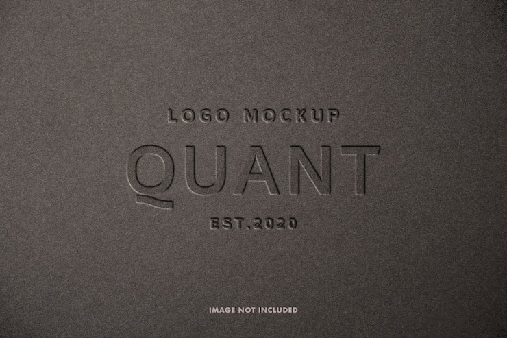 PSD mockup logo pressato