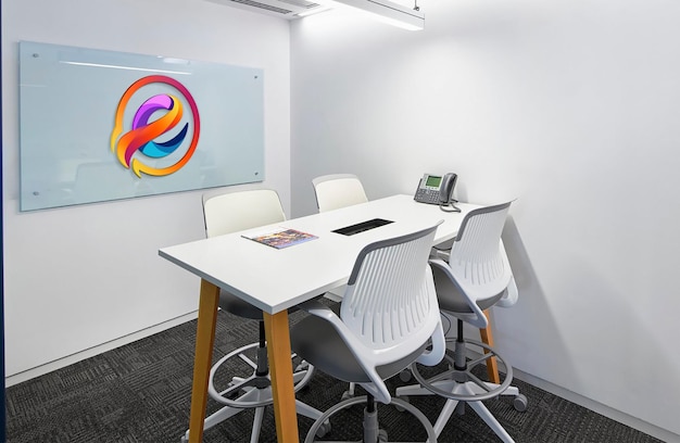 mockup logo reception mockup logo ufficio mockup logo sala conferenze