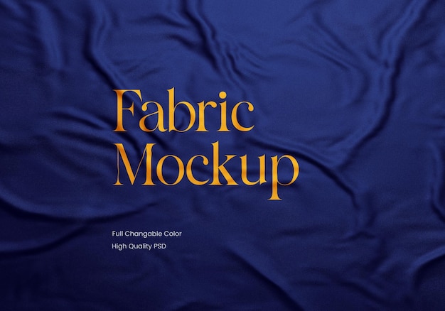 Mockup logo su tessuto nero