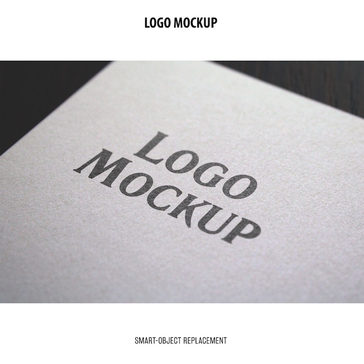 PSD mockup logo