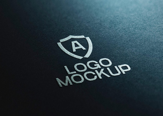 Mockup del logotipo del Escudo de Plata