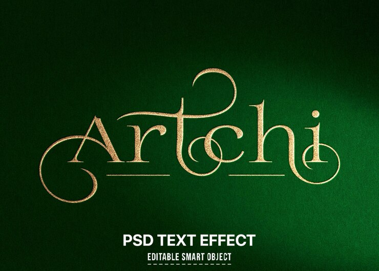 PSD mockup de logotipo en oro (psd)
