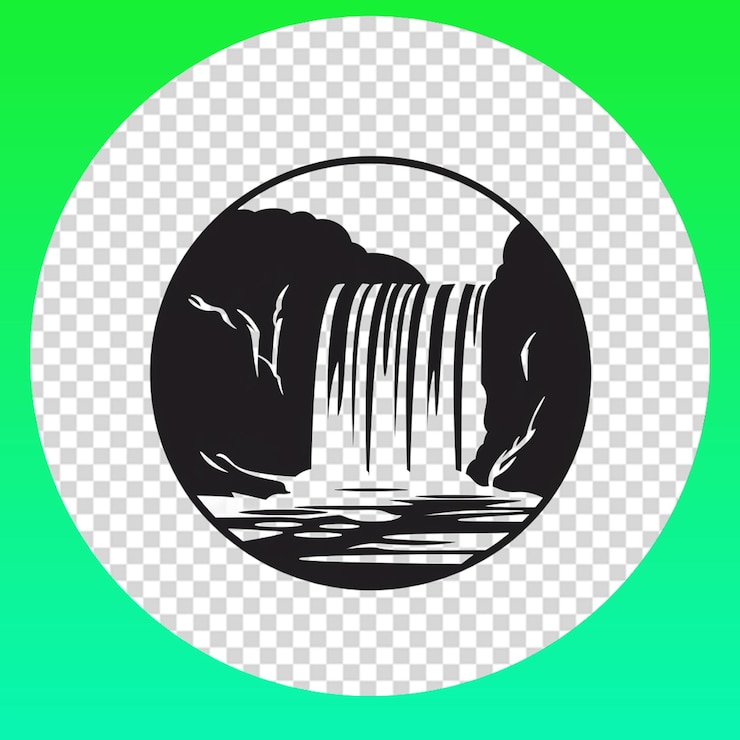 PSD mockup del logotipo del río