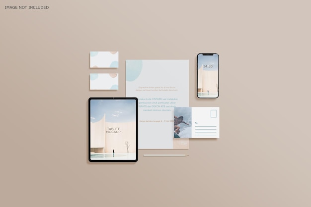 Mockup marchio di cancelleria