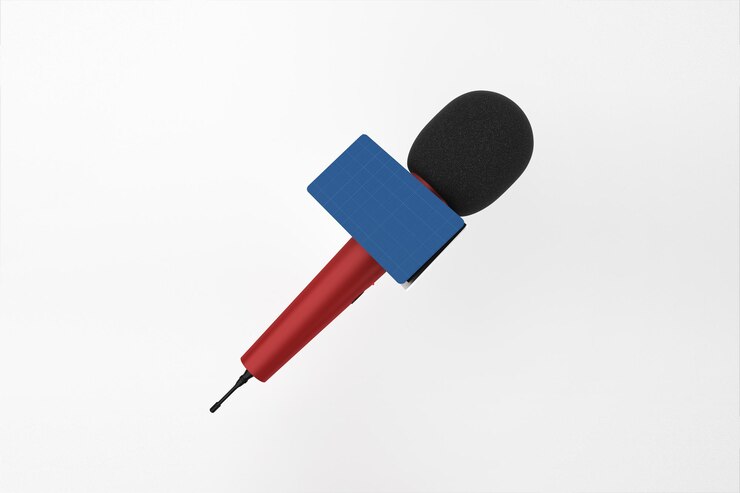PSD mockup del micrófono