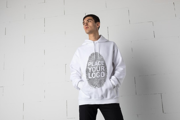Mockup mikiny s kapucí