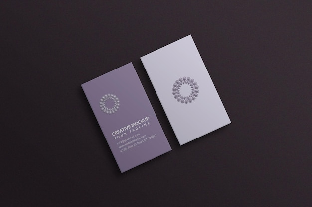 Mockup minimalista moderno de tarjeta de visita psd