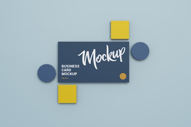 Mockup minimo di biglietti da visita