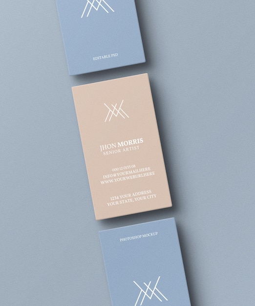 Mockup minimo di biglietti da visita