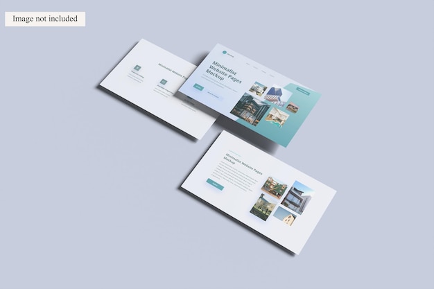 Mockup de mise en page Web simple pour présenter votre conception aux clients