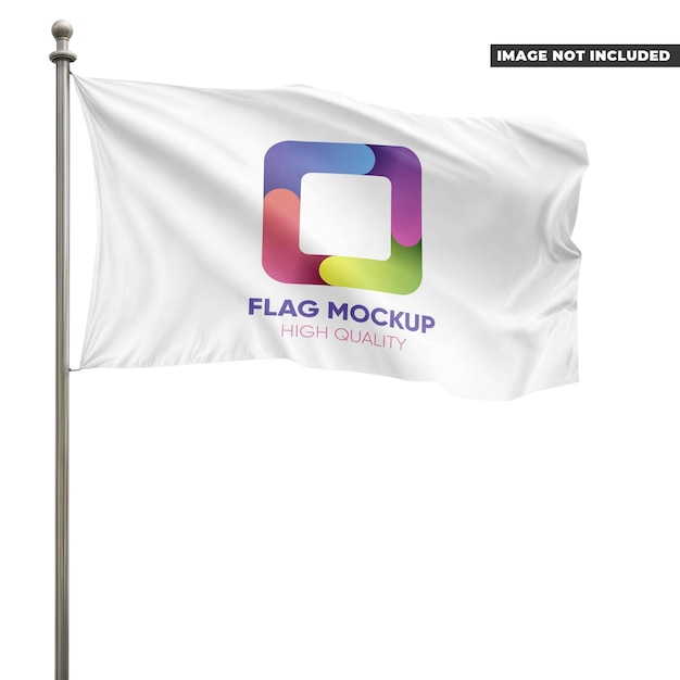 Mockup mit leerer Flagge