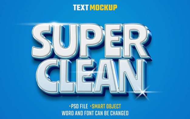 Mockup mit super sauberem Texteffekt