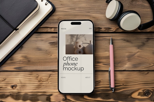 Mockup mobile al chiuso