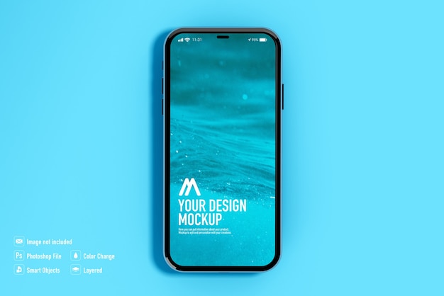 Mockup mobile isolato