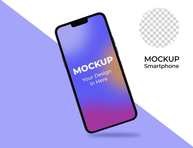 Mockup mobile realistico 3d