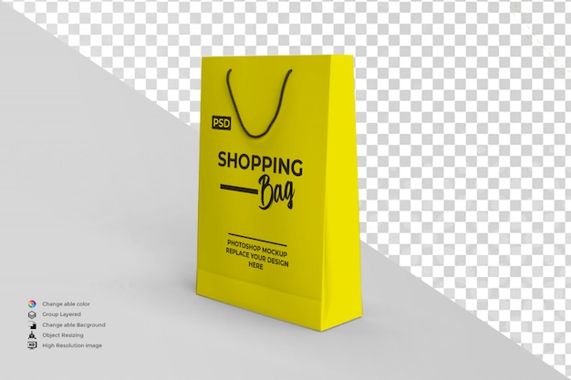 Mockup moderno de bolsa de compras