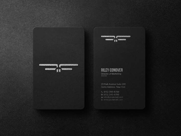 Mockup moderno di biglietti da visita