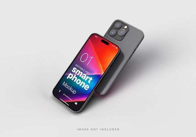 Mockup modificabile di Iphone 14 pro max