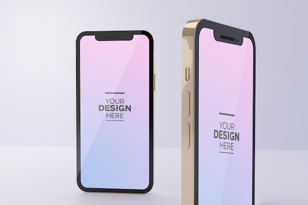 Mockup modificabile schermo mobile