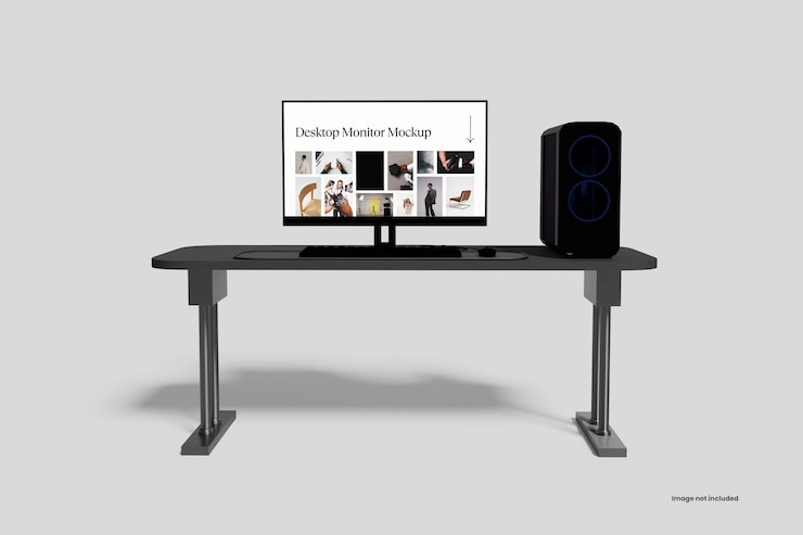PSD mockup monitor desktop