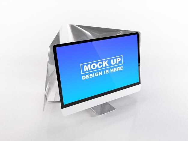 Mockup del monitor Mockup de la pantalla Mockup digital Mockup MacBook Mockup editable Mockup libre Mockup