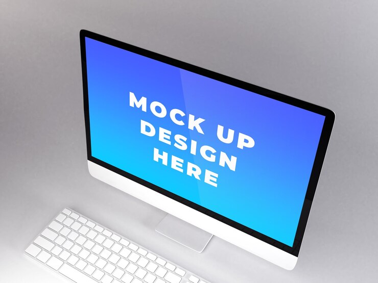 Mockup del monitor Mockup de la pantalla Mockup digital Mockup MacBook Mockup editable Mockup para PC Mockup