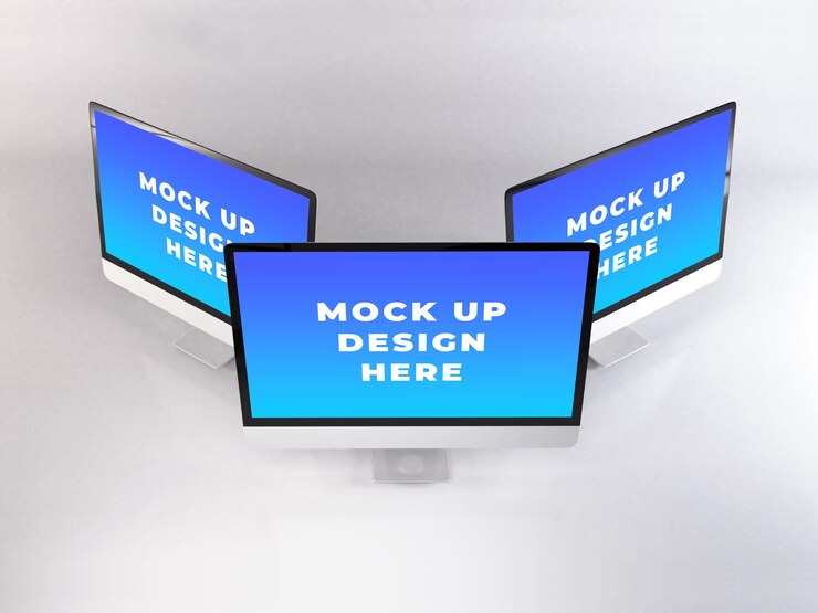Mockup del monitor Mockup de la pantalla Mockup digital Mockup MacBook Mockup editable Mockup para PC Mockup