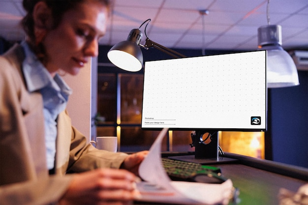 PSD mockup del monitor psd