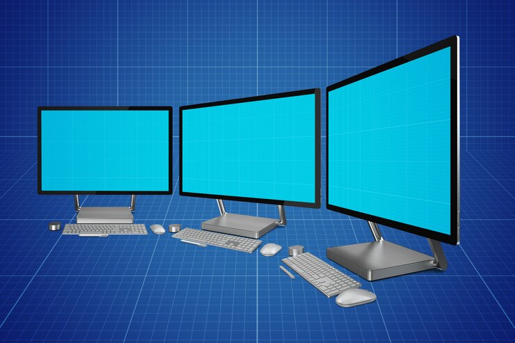 PSD mockup obrazovky počítače