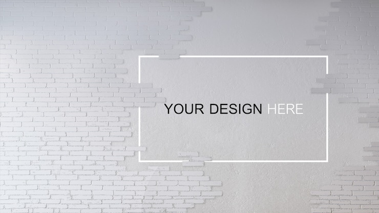 PSD mockup of 3d rendering image of  concrete wall