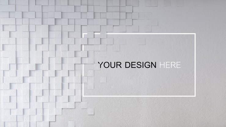 PSD mockup of 3d rendering image of  concrete wall.