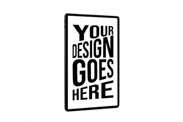 Mockup of a Sign with Text YOUR DESIGN GOES HERE