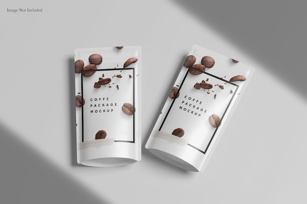 Mockup pacchetto caffè