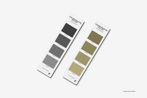 Mockup de la paleta de colores