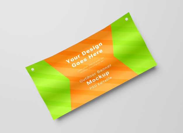Mockup de pancartas al aire libre para publicidad y promociones