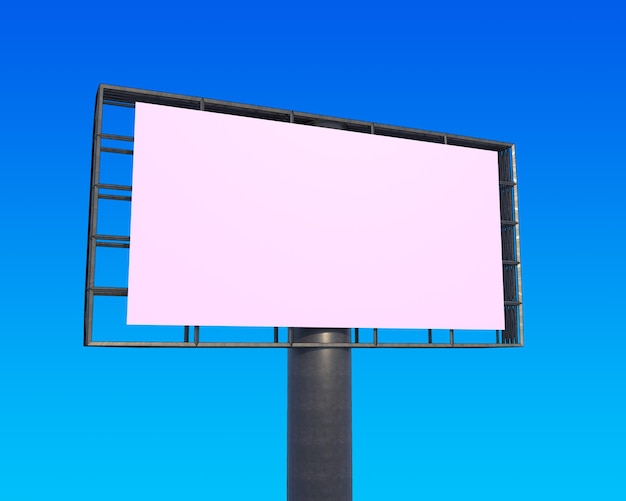 Mockup de panneau d'affichage en blanc PSD