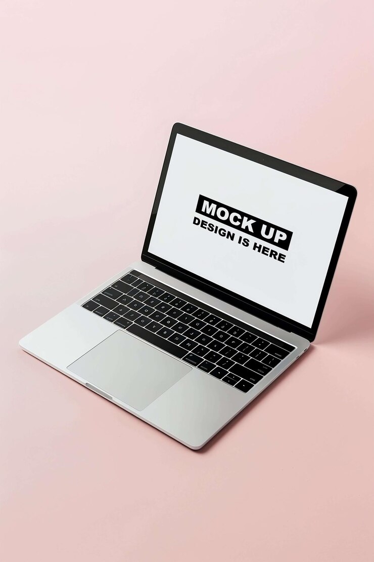 Mockup de la pantalla de la computadora portátil Mockup del mostrador de la laptop Mockup la pantalla del mostrador Mockup Mockup digital Mockup PSD Mockup gratuito PSD