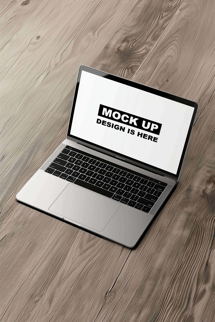 Mockup de la pantalla de la computadora portátil Mockup del mostrador de la laptop Mockup la pantalla del mostrador Mockup Mockup digital Mockup PSD Mockup gratuito PSD