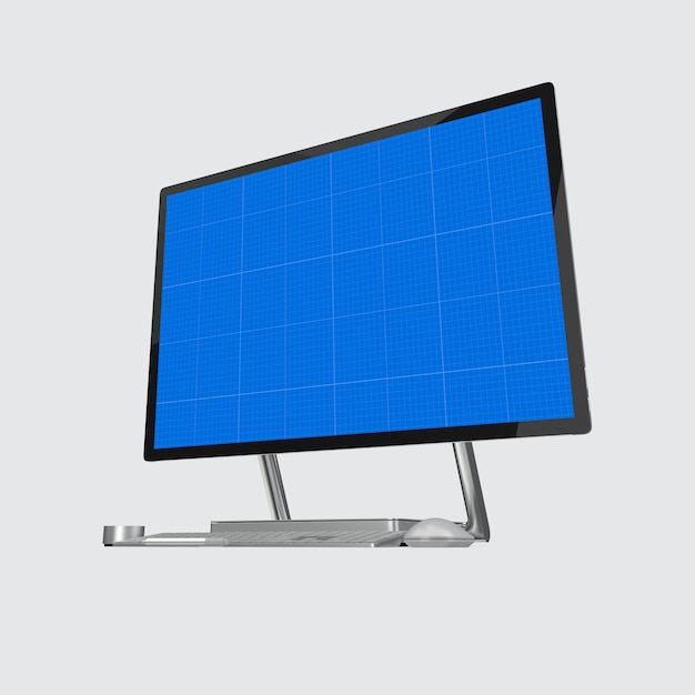 Mockup de la pantalla de la computadora