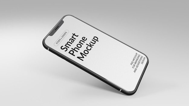 Mockup de la pantalla del dispositivo del iphone