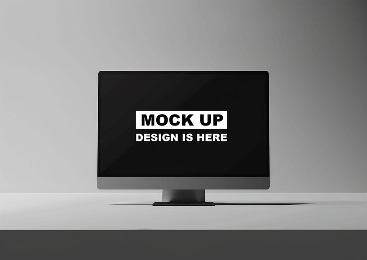 Mockup de la pantalla Mockup del monitor Mockup la pantalla digital Mockup PSD Mockup iMac Mockup Mockup para PC
