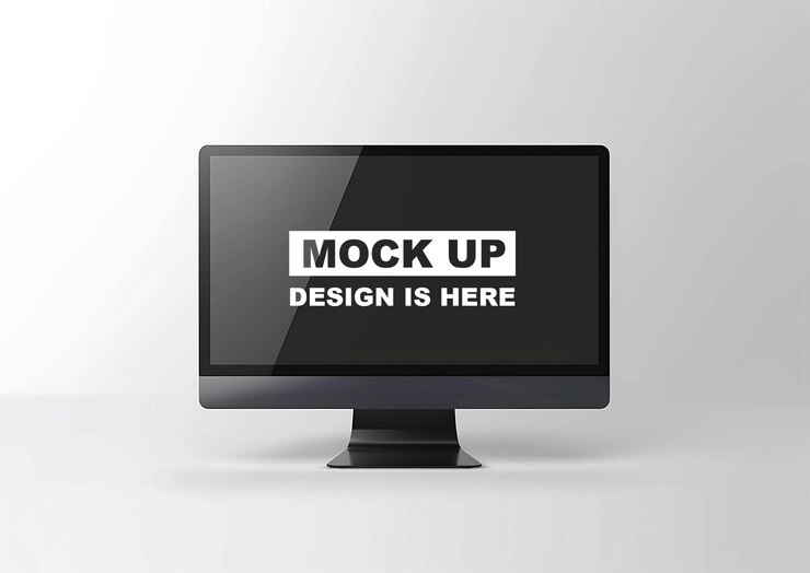 Mockup de la pantalla Mockup del monitor Mockup la pantalla digital Mockup PSD Mockup iMac Mockup Mockup para PC