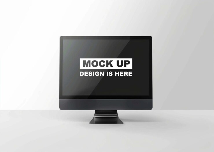 Mockup de la pantalla Mockup del monitor Mockup la pantalla digital Mockup PSD Mockup iMac Mockup Mockup para PC