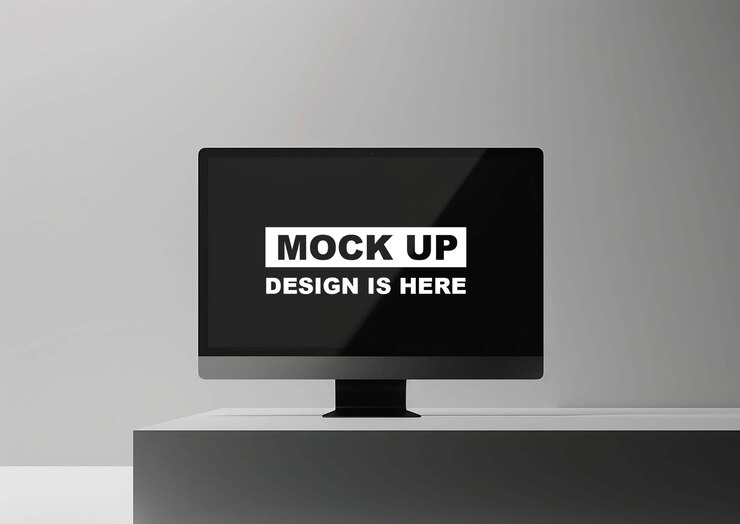 Mockup de la pantalla Mockup del monitor Mockup la pantalla digital Mockup PSD Mockup iMac Mockup Mockup para PC