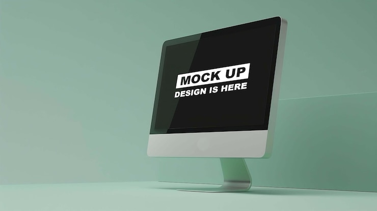 Mockup de la pantalla Mockup del monitor Mockup la pantalla digital Mockup PSD Mockup iMac Mockup Mockup para PC