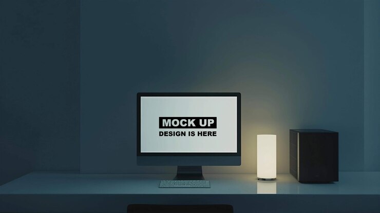 Mockup de la pantalla Mockup del monitor Mockup la pantalla digital Mockup PSD Mockup iMac Mockup Mockup para PC