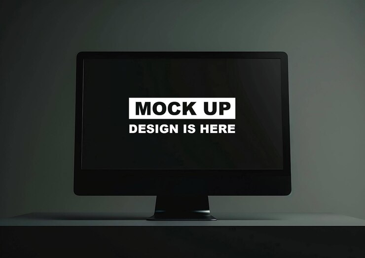 Mockup de la pantalla Mockup del monitor Mockup la pantalla digital Mockup PSD Mockup iMac Mockup Mockup para PC