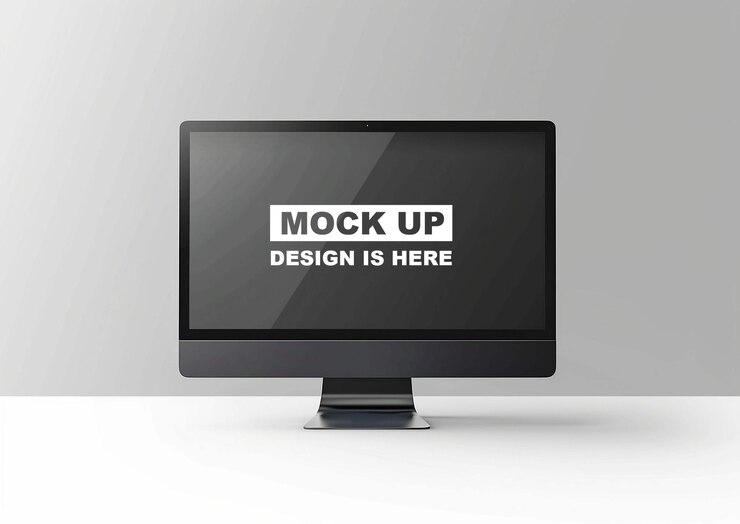 Mockup de la pantalla Mockup del monitor Mockup la pantalla digital Mockup PSD Mockup iMac Mockup Mockup para PC