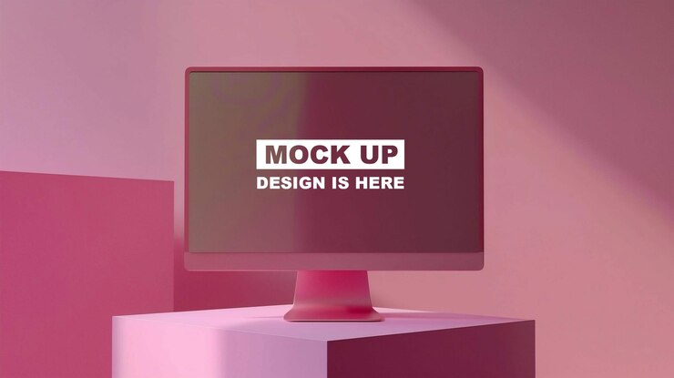 Mockup de la pantalla Mockup del monitor Mockup la pantalla digital Mockup PSD Mockup iMac Mockup Mockup para PC